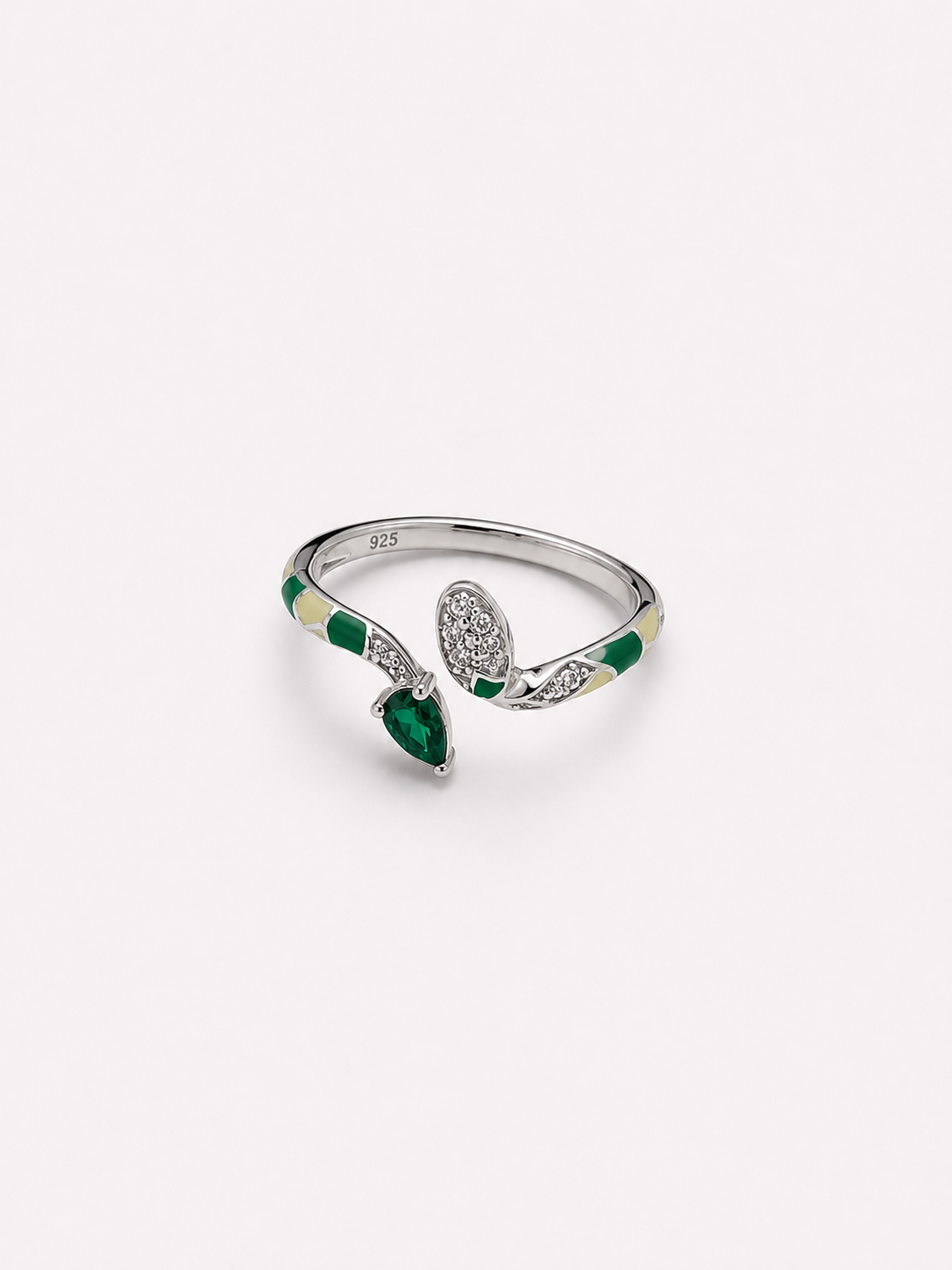 Anillo Esmeralda Serpentina