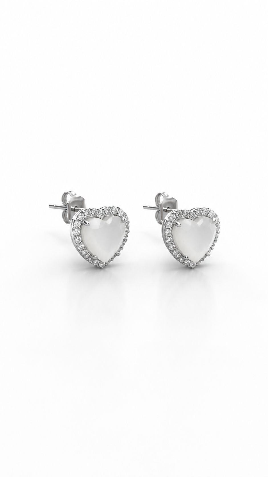 Aretes Pearl Heart