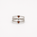 Anillos Corazón Granate