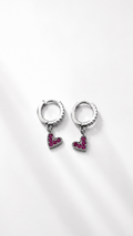 Aretes Pink Heart